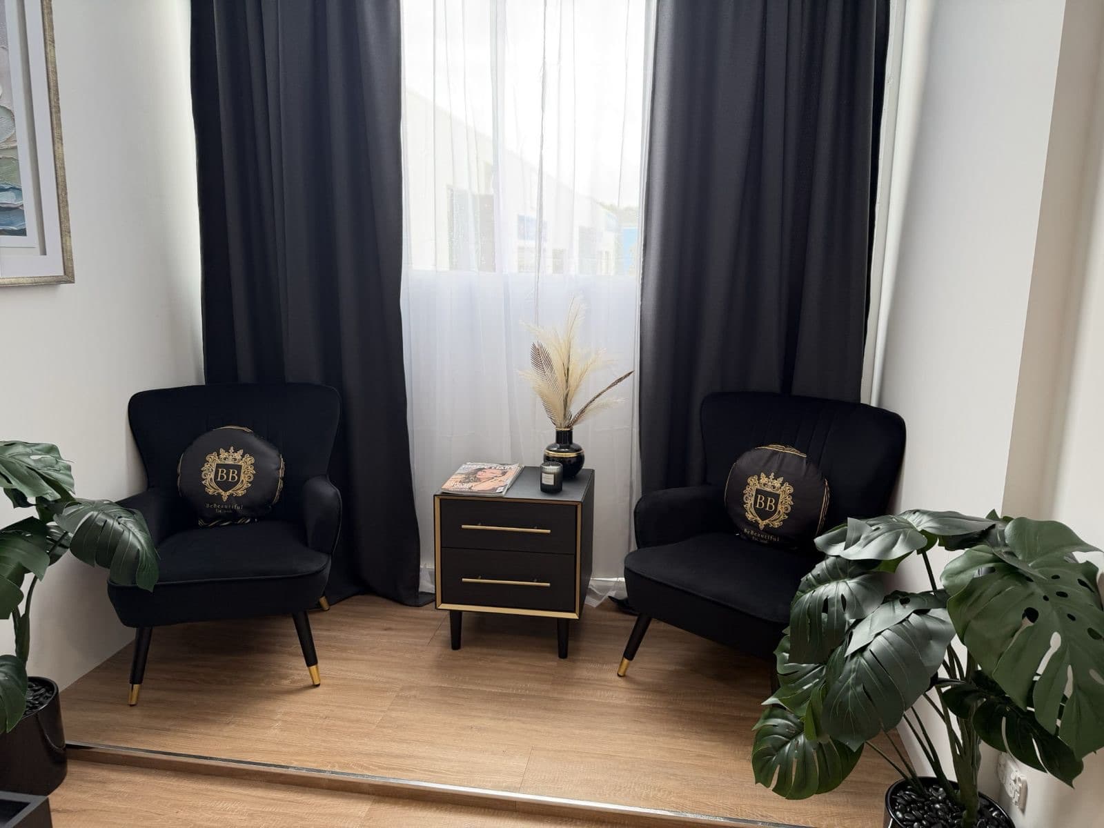 The BeBeautiful studio lounge in Ormeau